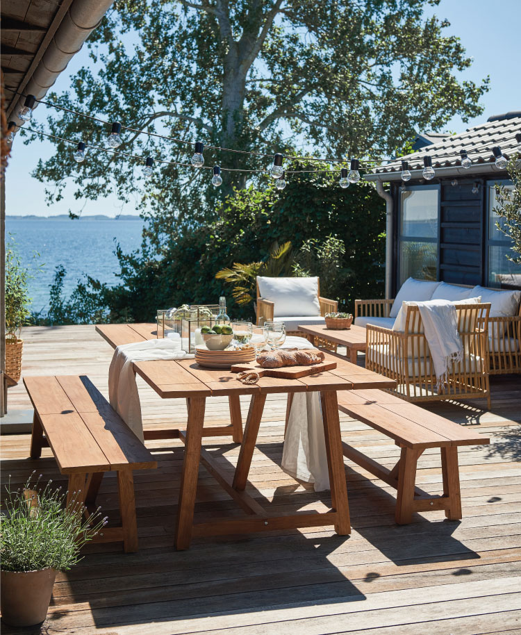 Tables et chaises de jardin